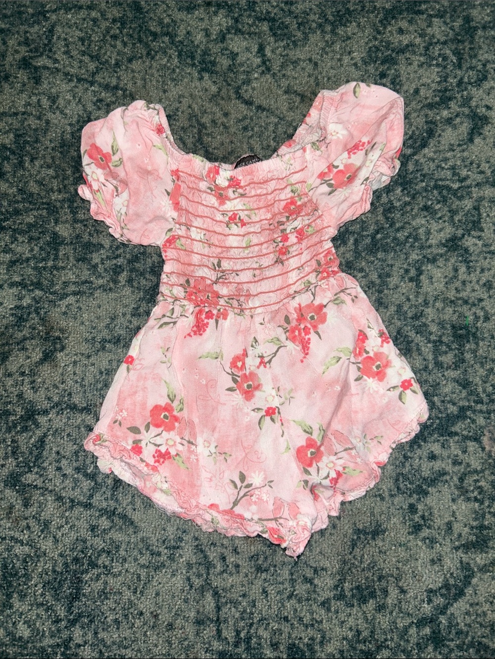 Vince Camuto Pink Floral Girls Matching Set